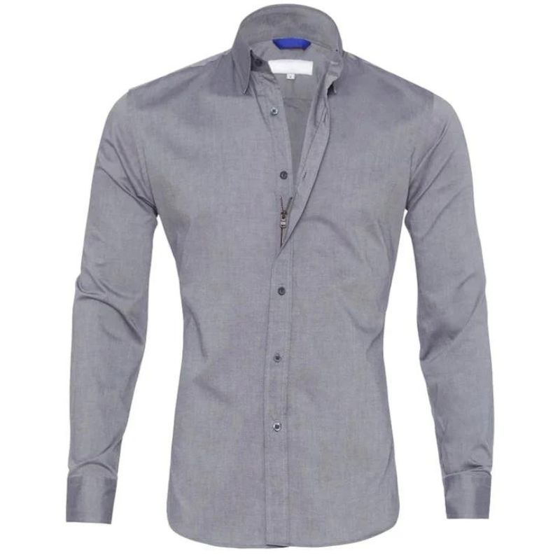 Chemise Zippée Décontractée pour Hommes 9