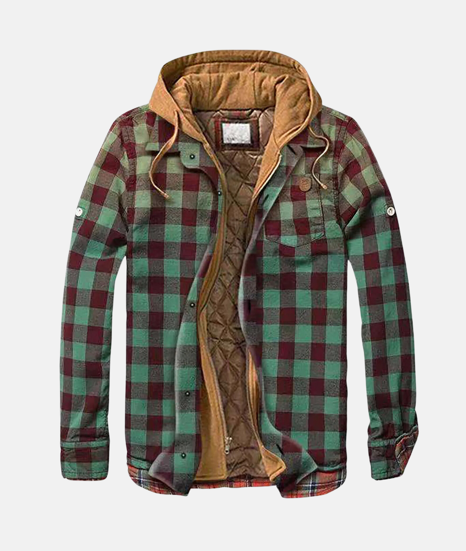 Chemise à Carreaux Homme avec Capuche Classique 2