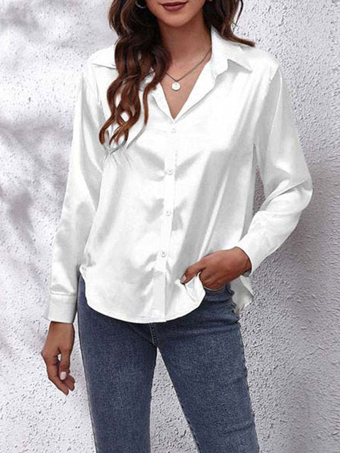 Chemise à manches longues pour femme Chic 15