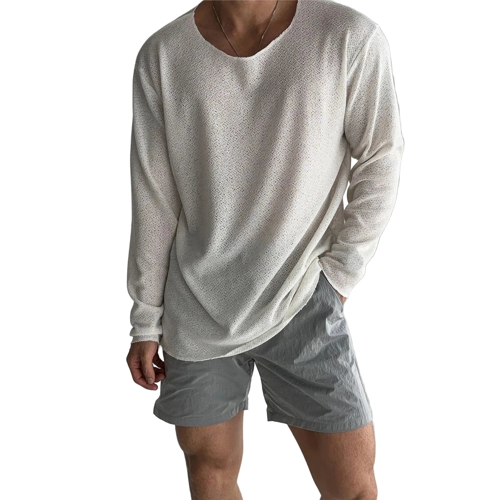 Chemise pour Homme Tricot Décontractée 0
