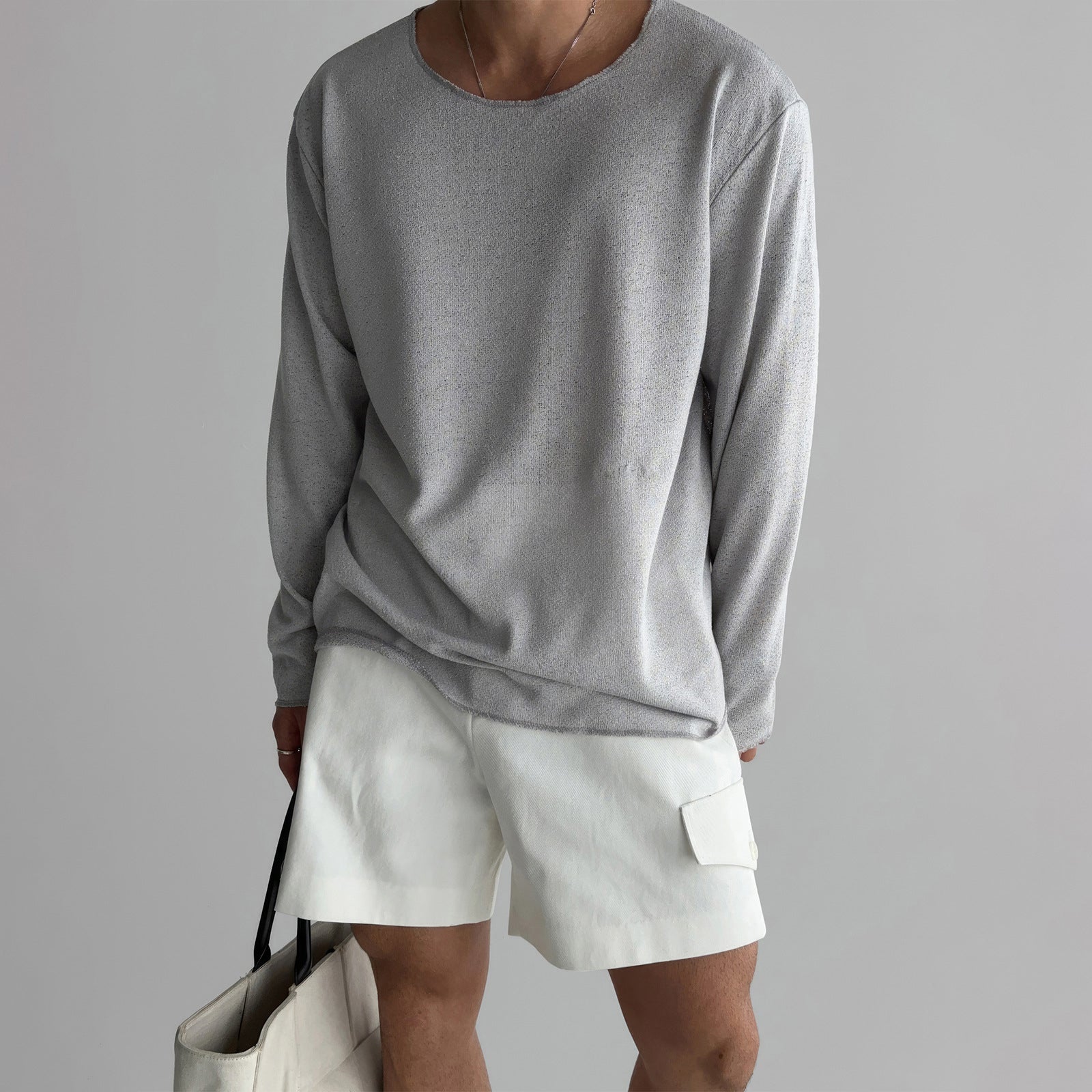 Chemise pour Homme Tricot Décontractée 1