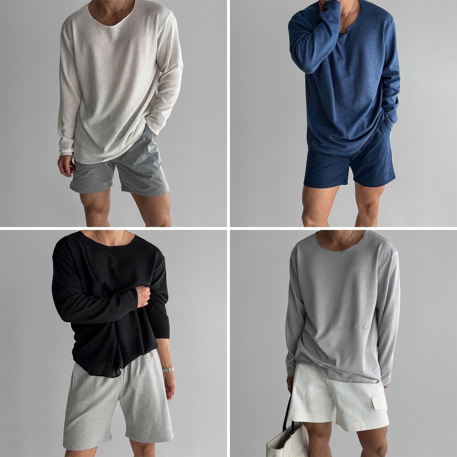 Chemise pour Homme Tricot Décontractée 4