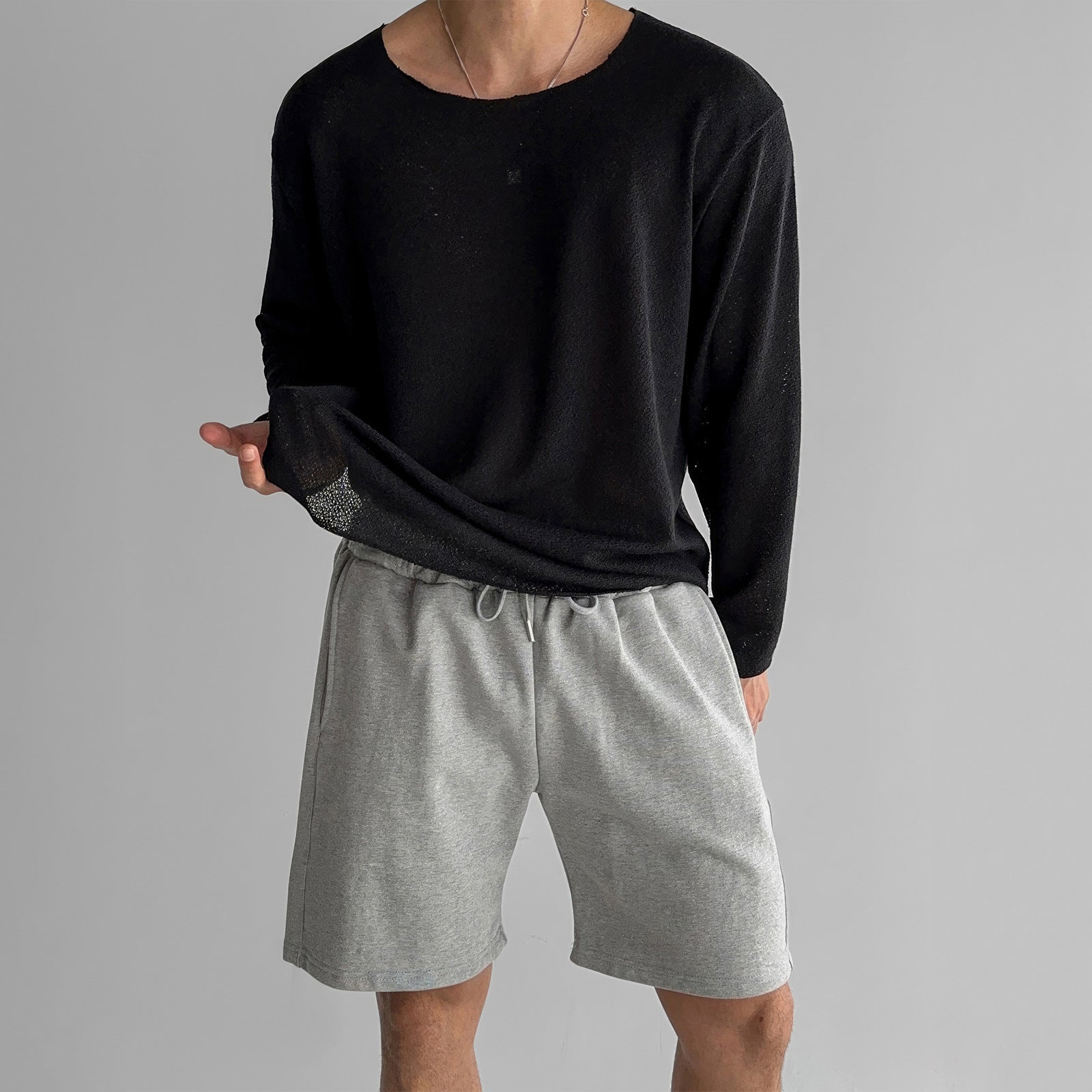 Chemise pour Homme Tricot Décontractée 6
