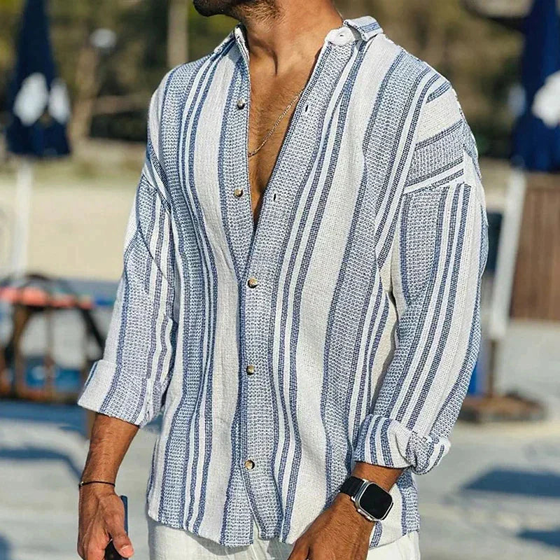 Chemise pour Homme à Rayures Classiques 1