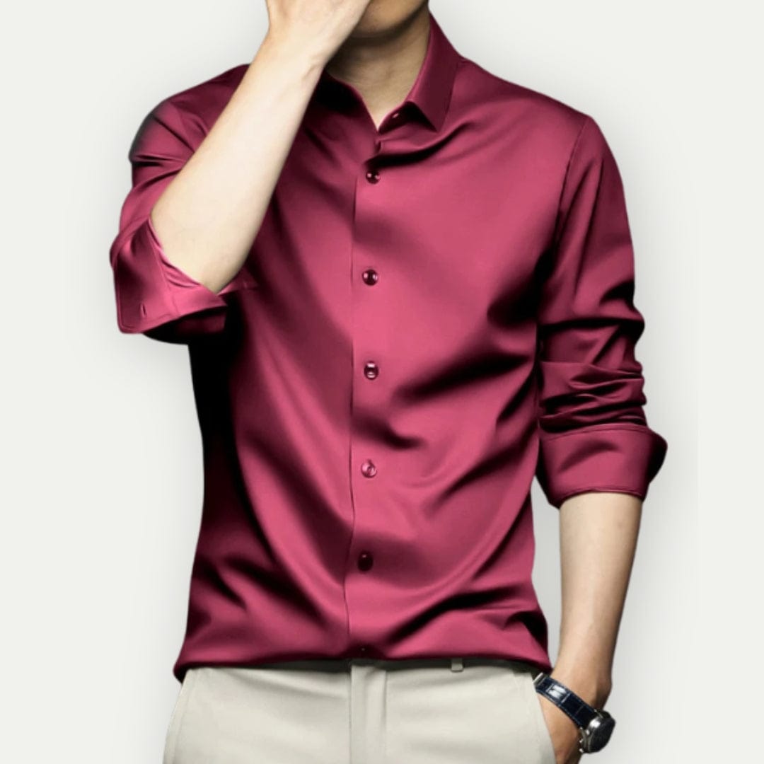 Chemise pour Hommes Slim Fit en Tissu Anti-Froissement 3