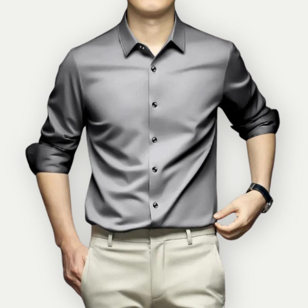Chemise pour Hommes Slim Fit en Tissu Anti-Froissement 4