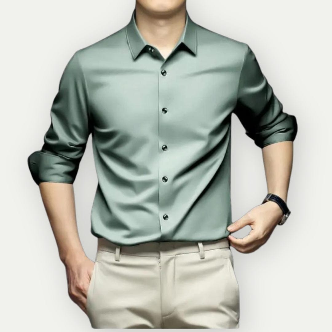 Chemise pour Hommes Slim Fit en Tissu Anti-Froissement 8
