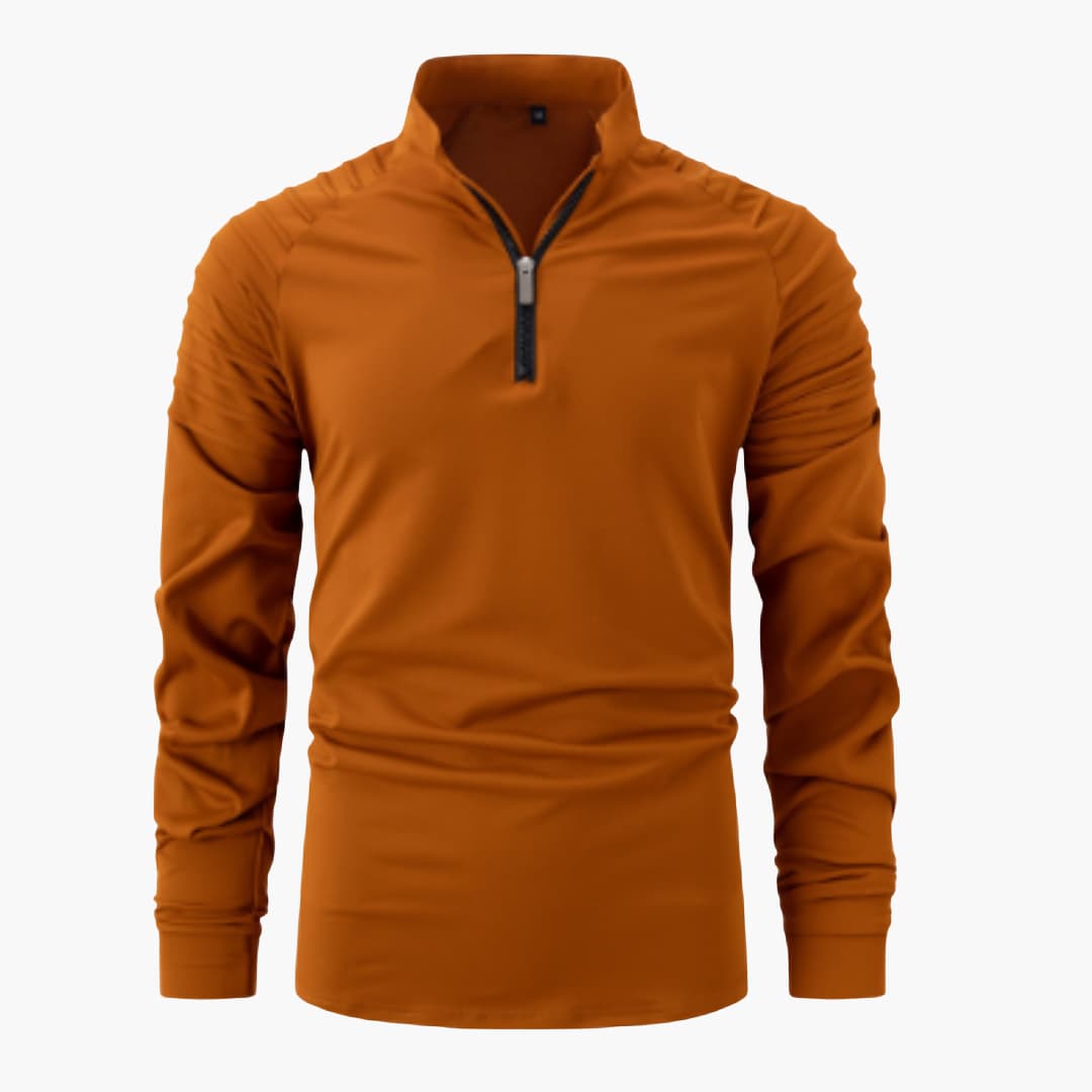Chemise pour hommes à demi-fermeture éclair moderne 2