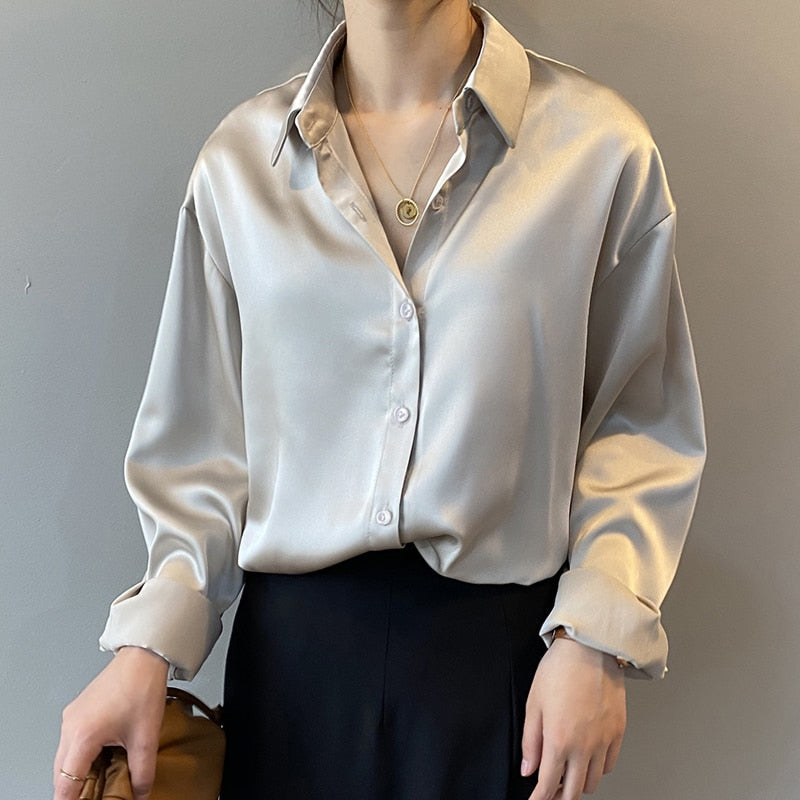 Chemisier Femme Vintage Chic avec Manches Bouffantes 3