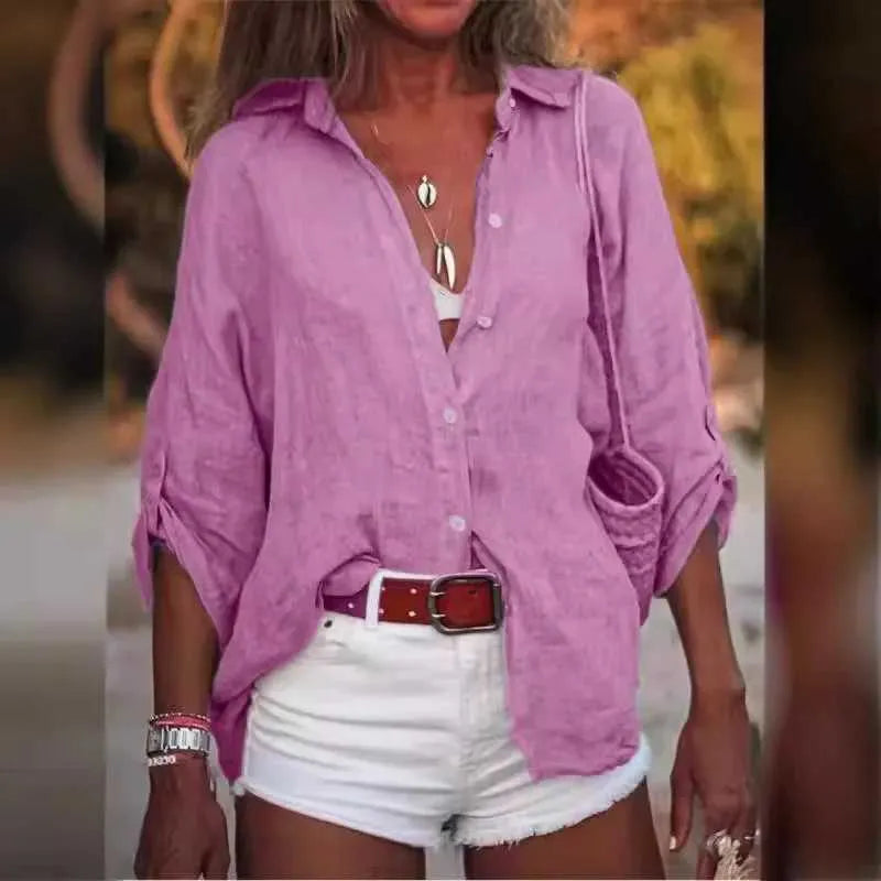 Chemisier Femme à Manches Longues Chic 7