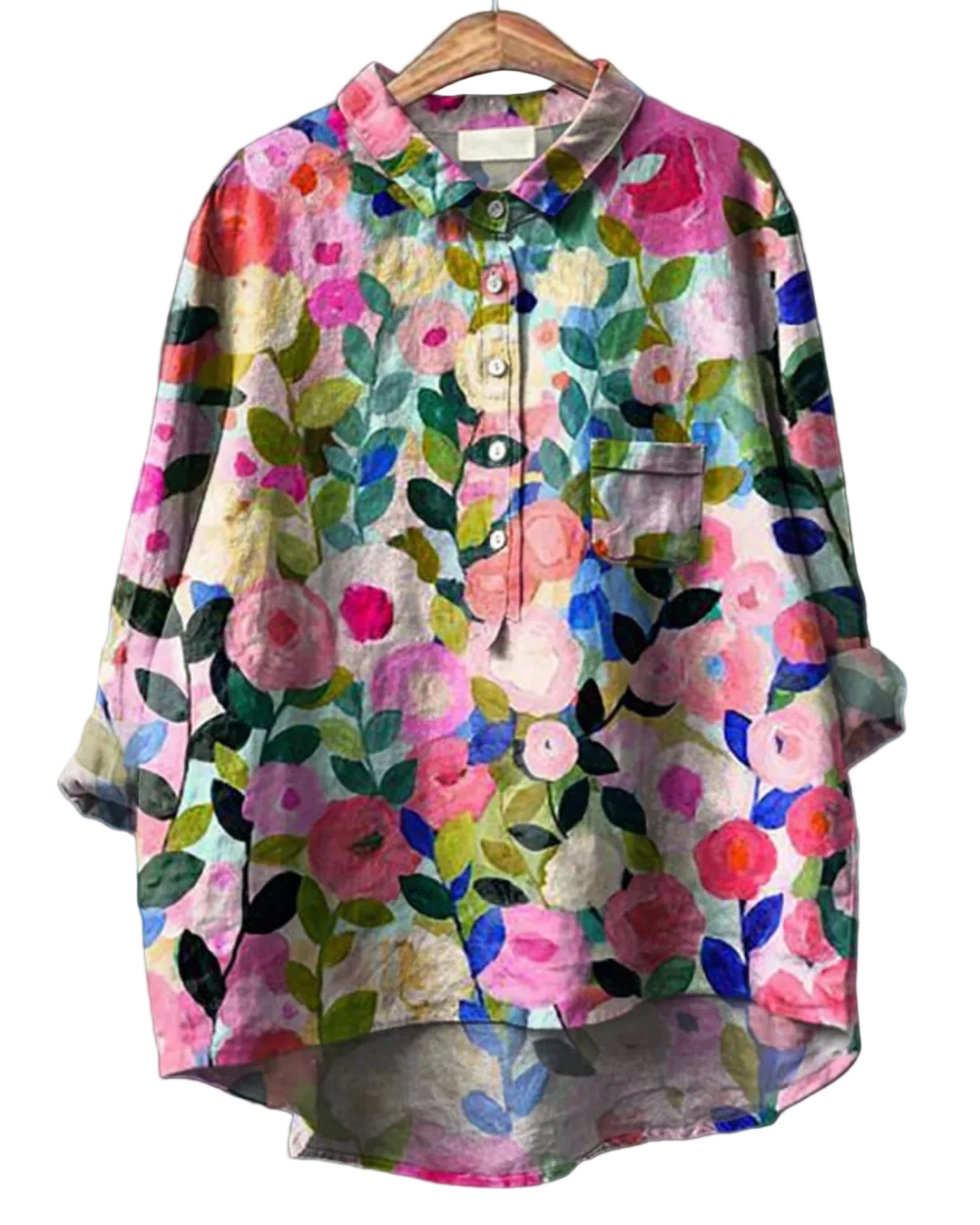 Chemisier Floral Femme Élégant 0