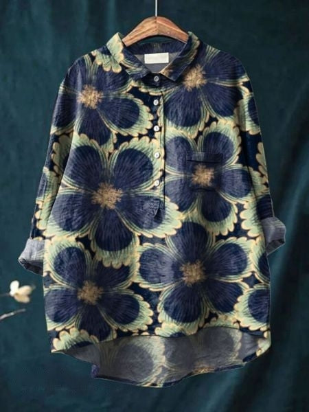 Chemisier Floral Femme Élégant 6