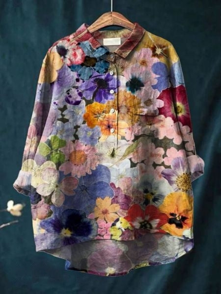 Chemisier Floral Femme Élégant 8