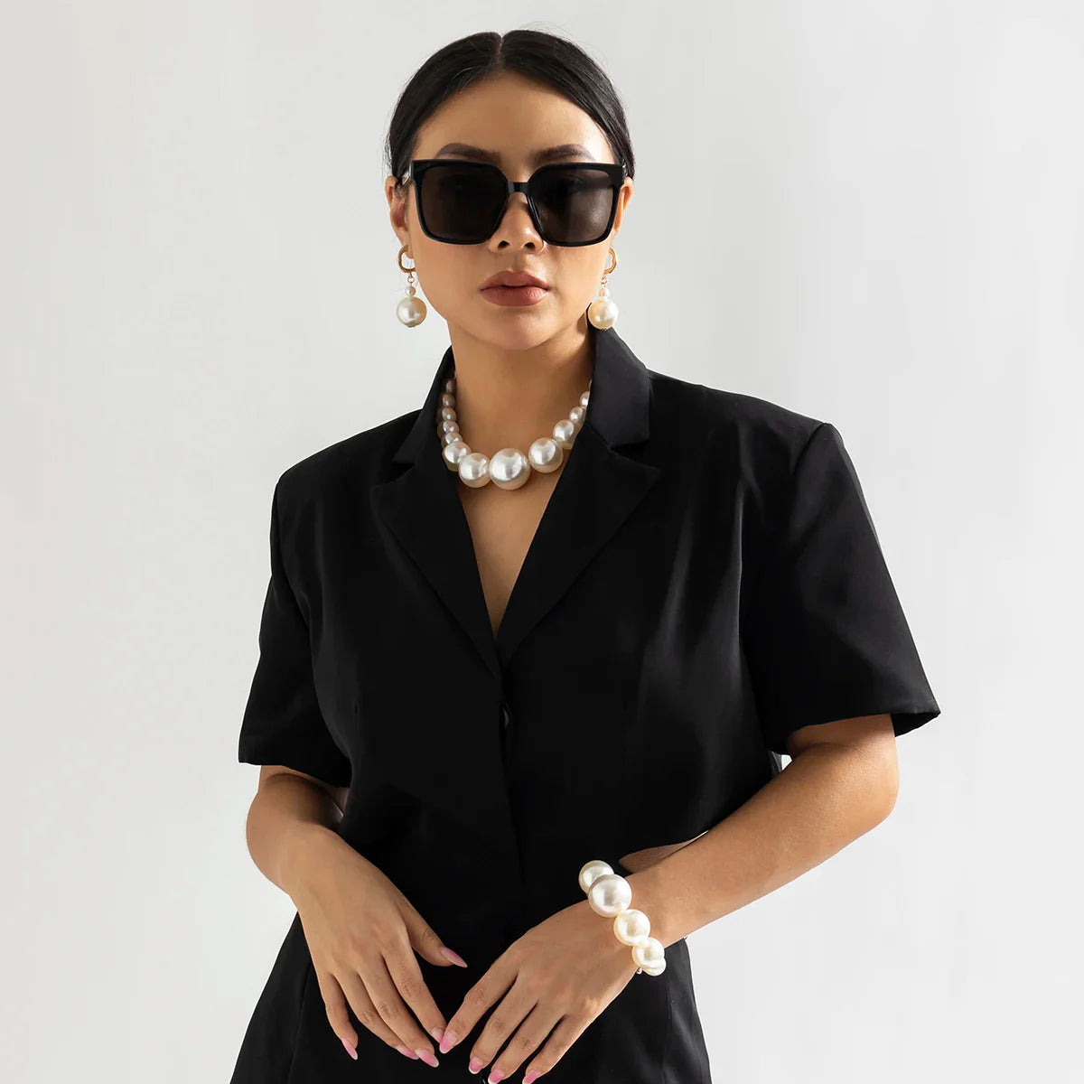 Collier Femme Perles Surdimensionnées Élégant 3