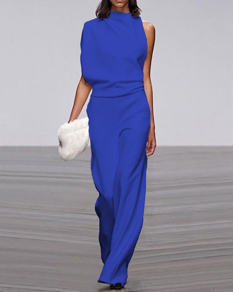 Combinaison Femme Col Montant Chic 3