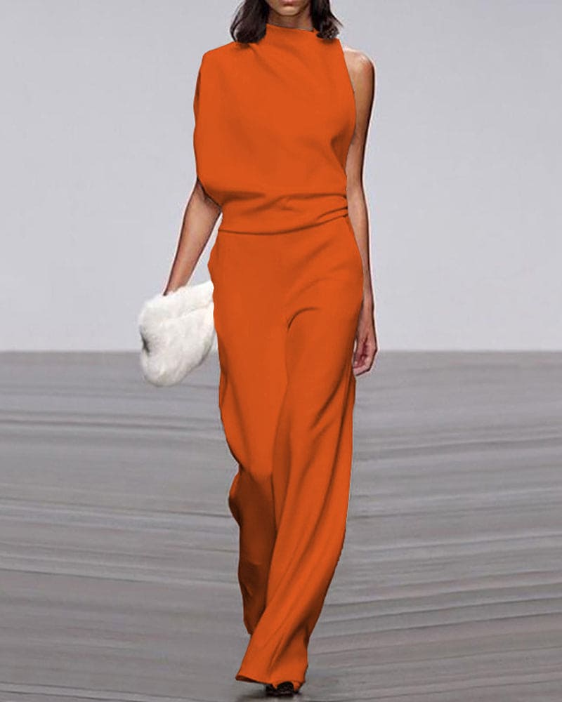 Combinaison Femme Col Montant Chic 7