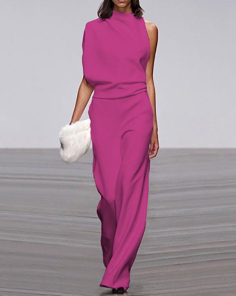 Combinaison Femme Col Montant Chic 8