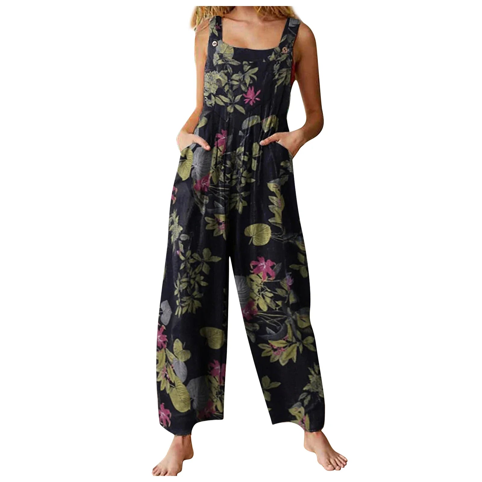 Combinaison Femme Décontractée Imprimé Floral 6