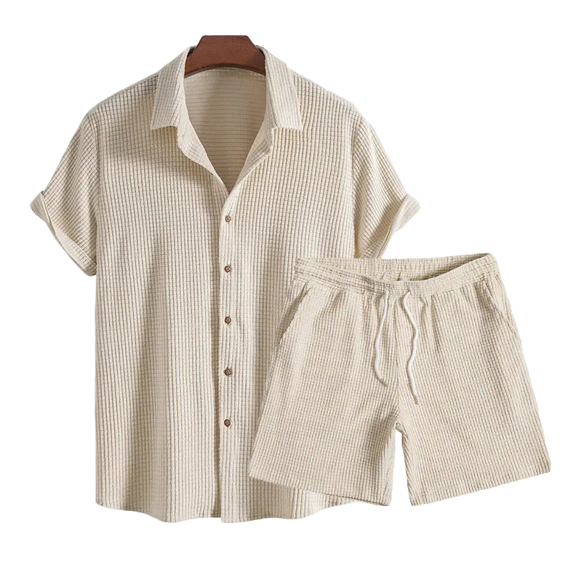 Ensemble Décontracté pour Homme avec Chemise et Short 0
