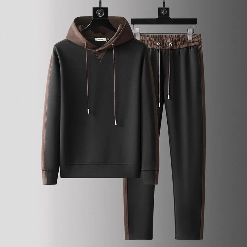 Ensemble Homme Deux Pièces Color Block Décontracté 5