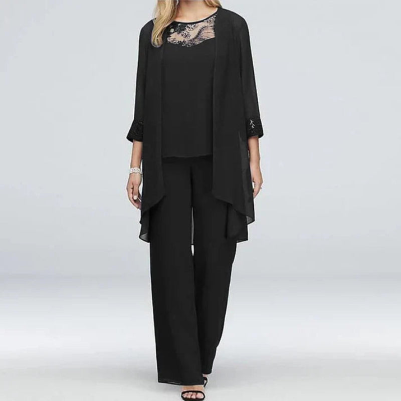Ensemble Pantalon Trois Pièces Printemps pour Femmes 3
