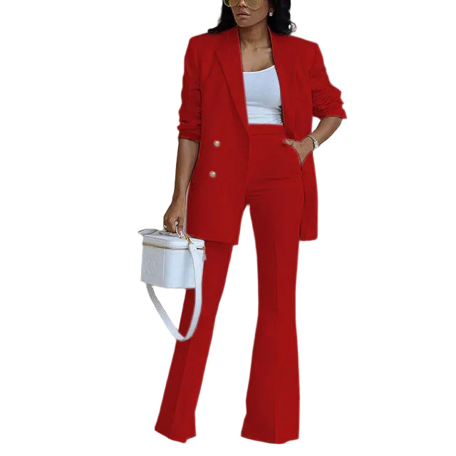 Ensemble Pantalon Veste Femme Chic Moderne 4