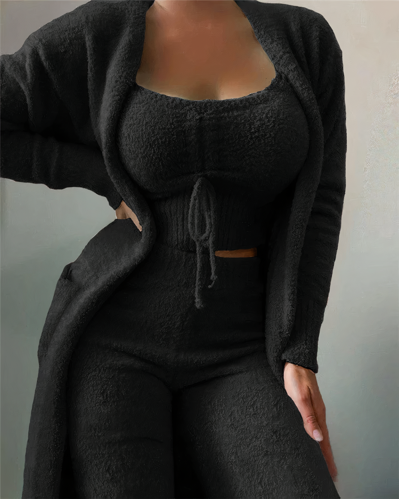 Ensemble Pyjama Hiver 3 Pièces Chic 1