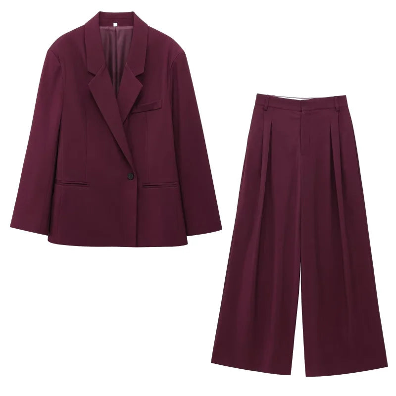 Ensemble de Costume Décontracté pour Femmes Printemps 0