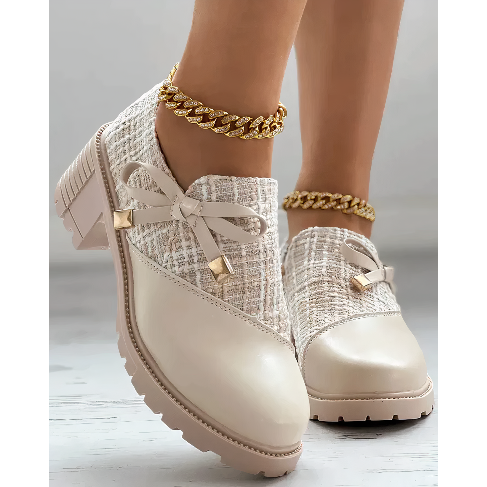 Escarpins Femme Talon Large Bout Ouvert 6