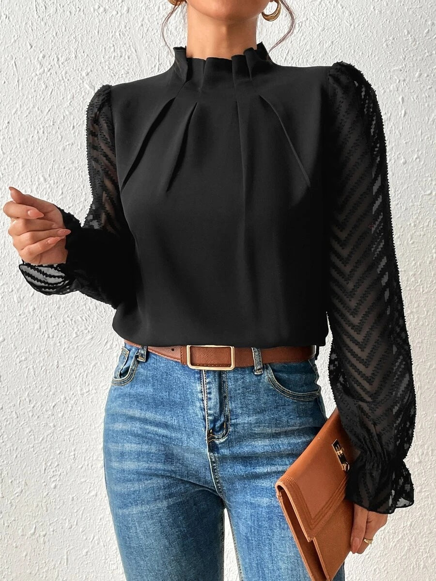 Femme Col Roulé Décontracté Chic 0