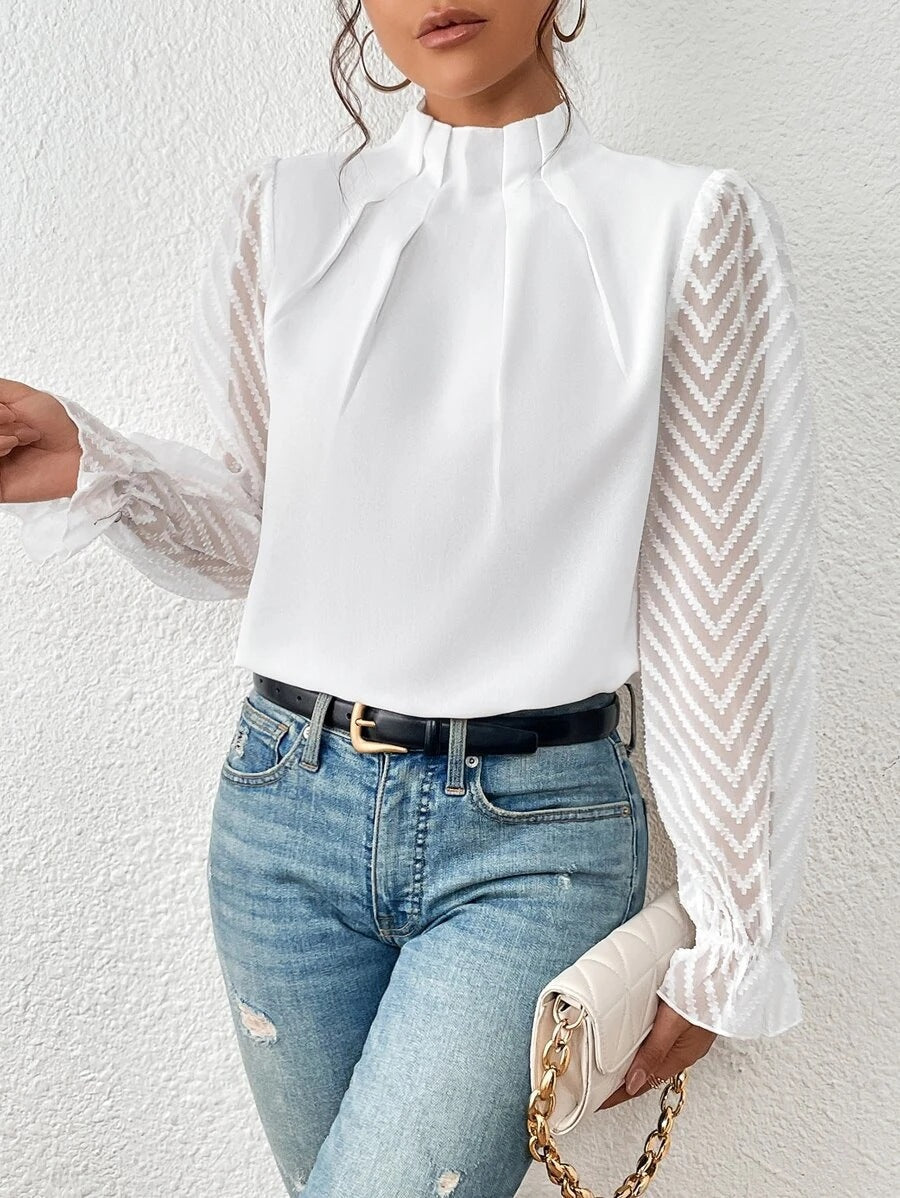 Femme Col Roulé Décontracté Chic 1