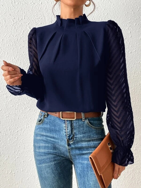 Femme Col Roulé Décontracté Chic 3