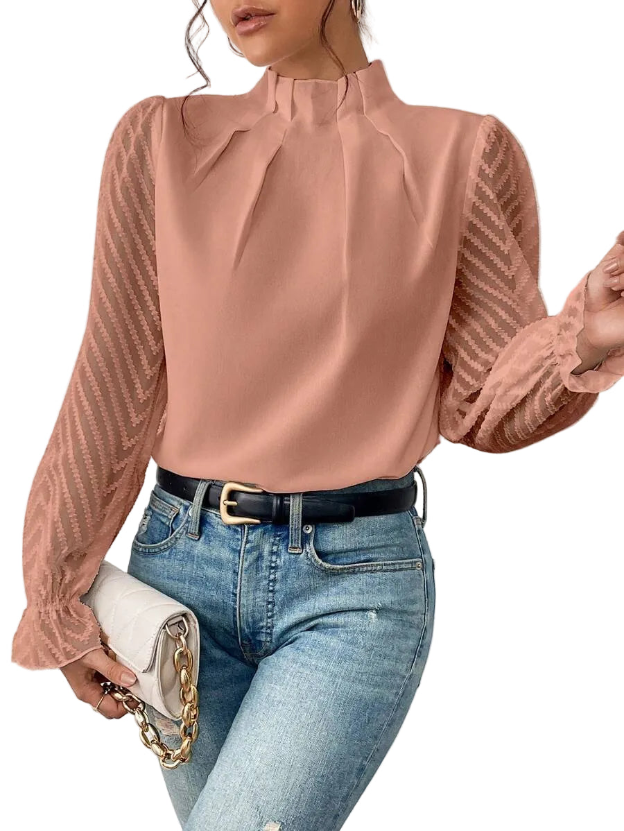 Femme Col Roulé Décontracté Chic 4