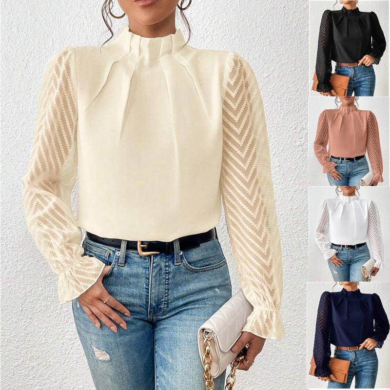 Femme Col Roulé Décontracté Chic 5