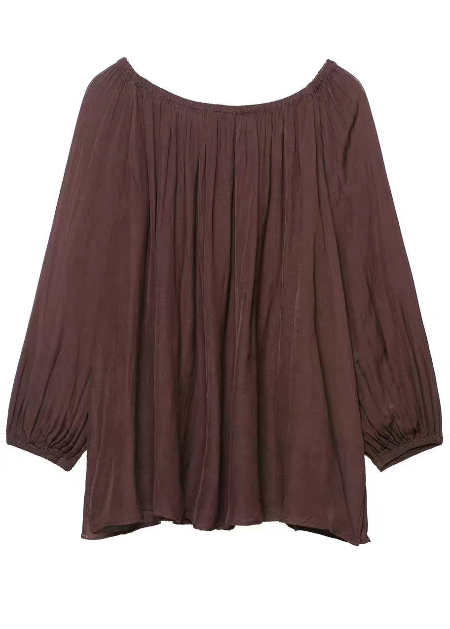 Femme Haut Estival Oversize Plissé 4