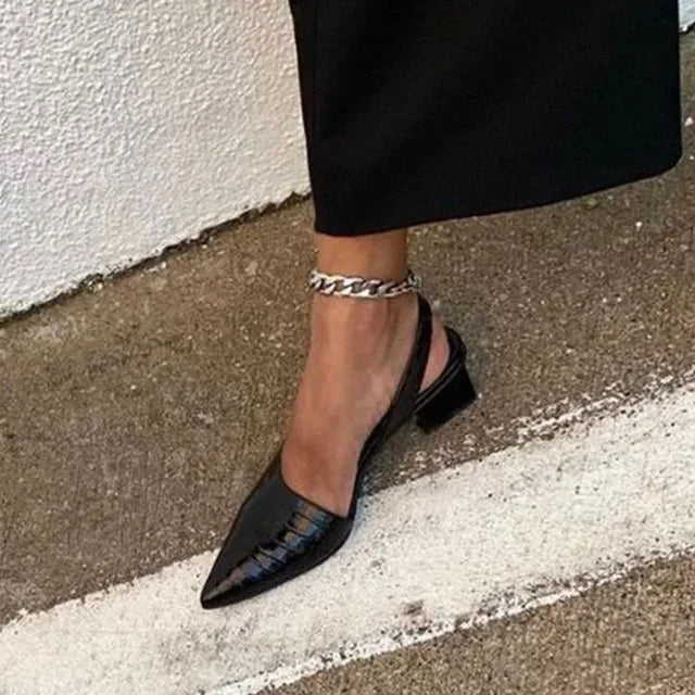 Femmes Escarpins à Talons Blocs Chic 6