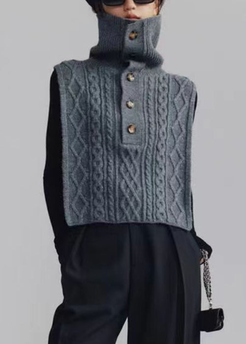 Gilet sans manches à col roulé 2