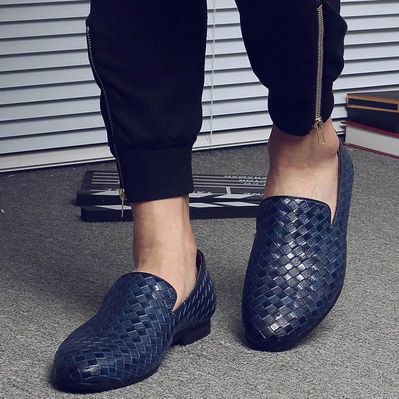 Chaussures formelles tissées pour hommes