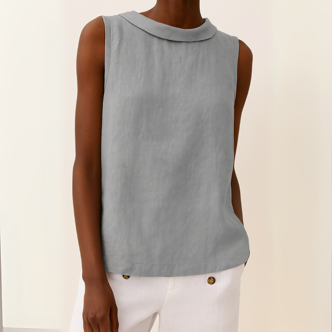 Haut Femme Sans Manches Col Roulé Chic 0