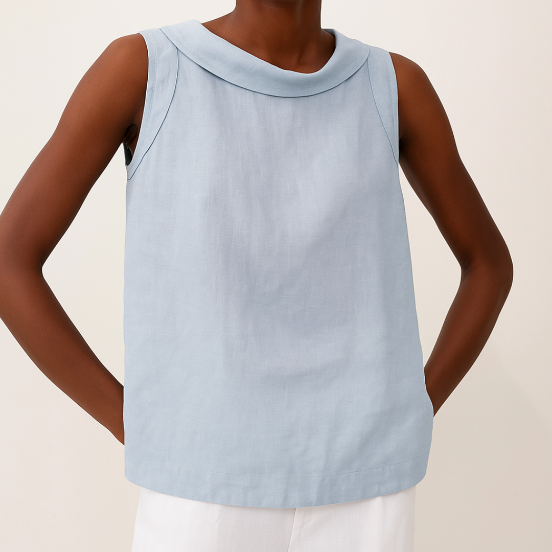 Haut Femme Sans Manches Col Roulé Chic 4