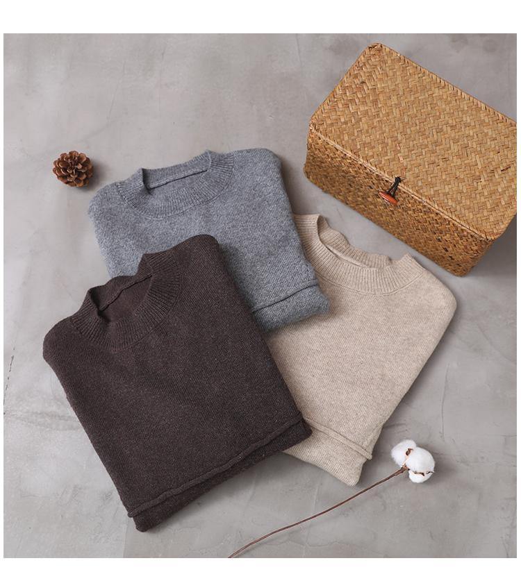 Haut Vintage à Manches Longues en Tricot pour Femme 4