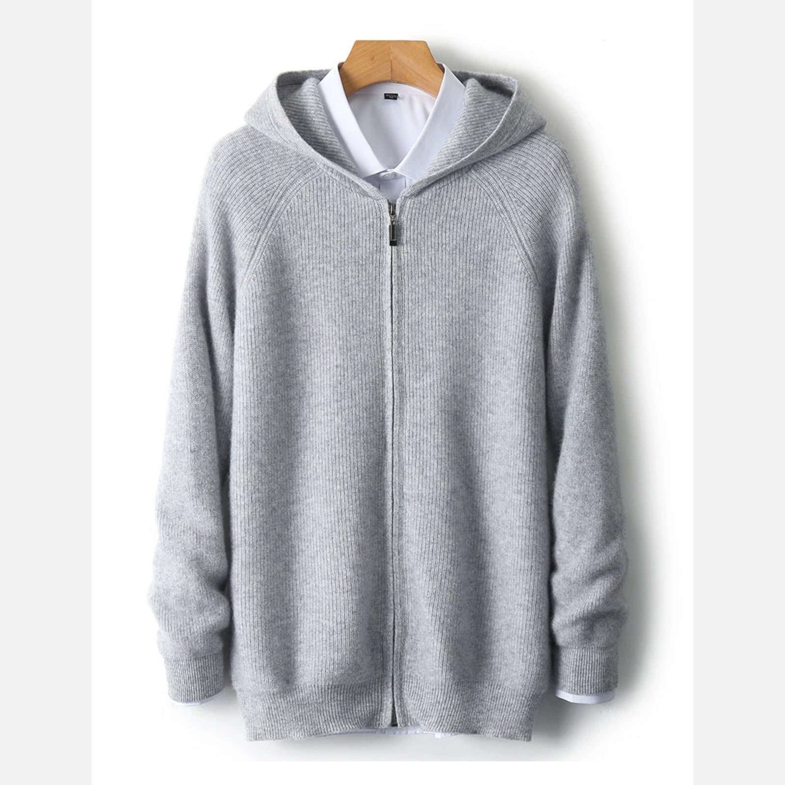 Homme Cardigan à Capuche Zippé 5