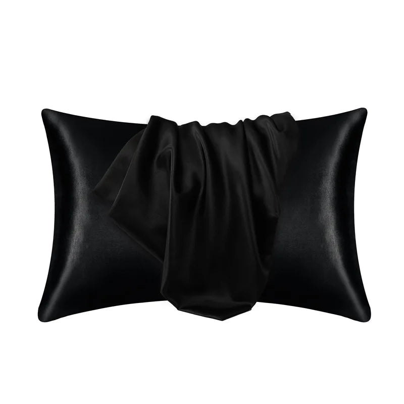 Housse de Coussin en Soie Hypoallergénique Unisexe