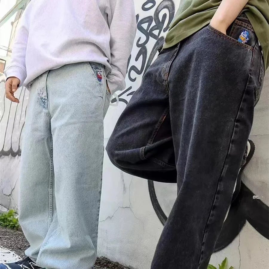 Jeans Baggy pour Femme Style Décontracté en Denim 4