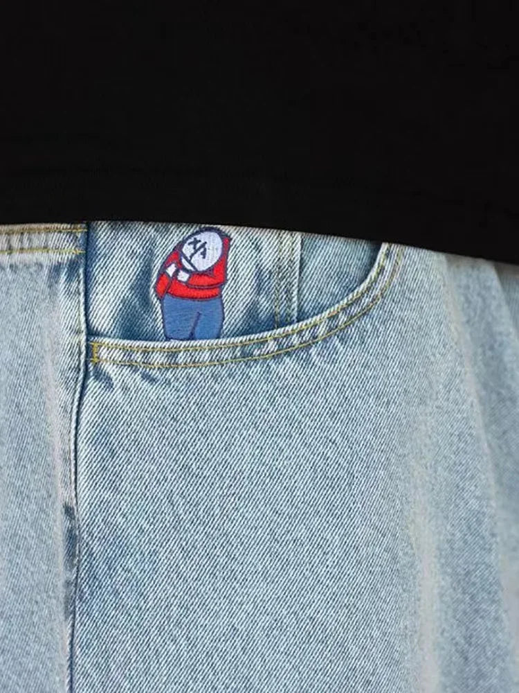 Jeans Baggy pour Femme Style Décontracté en Denim 8
