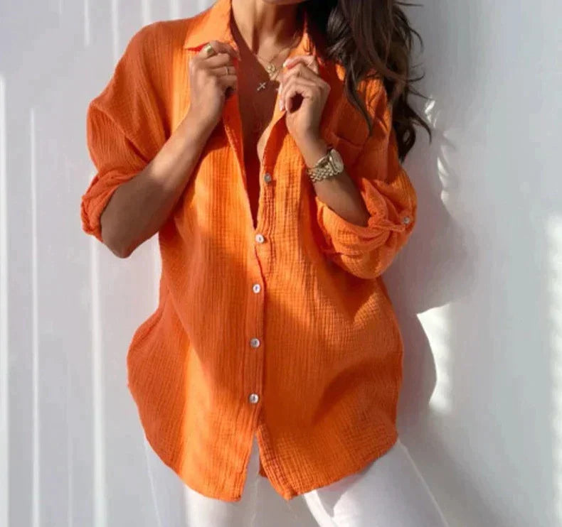 Chemisier Femme Chic Léger et Coloré en Tissu Respirant-1