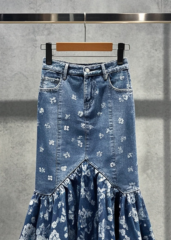 Jupe Enveloppée Ajustée Imprimée Boho 1