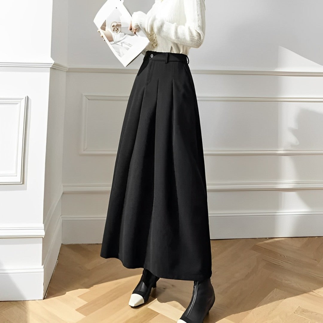 Jupe Plissée Taille Haute Chic 2
