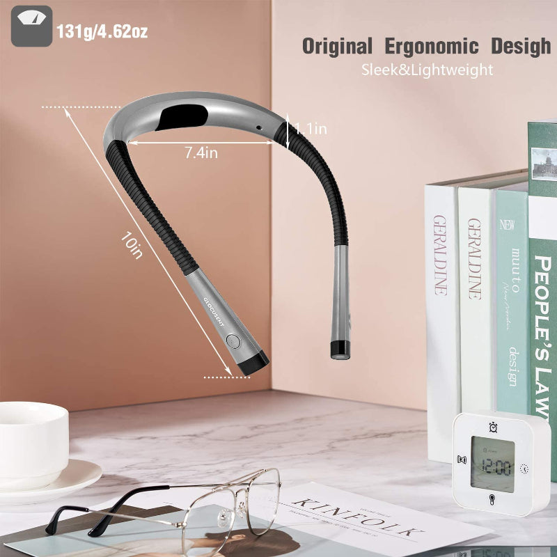 Lampe de Lecture Flexible LED pour le Cou - Lampe de Lecture au Lit avec Luminosité Réglable 2