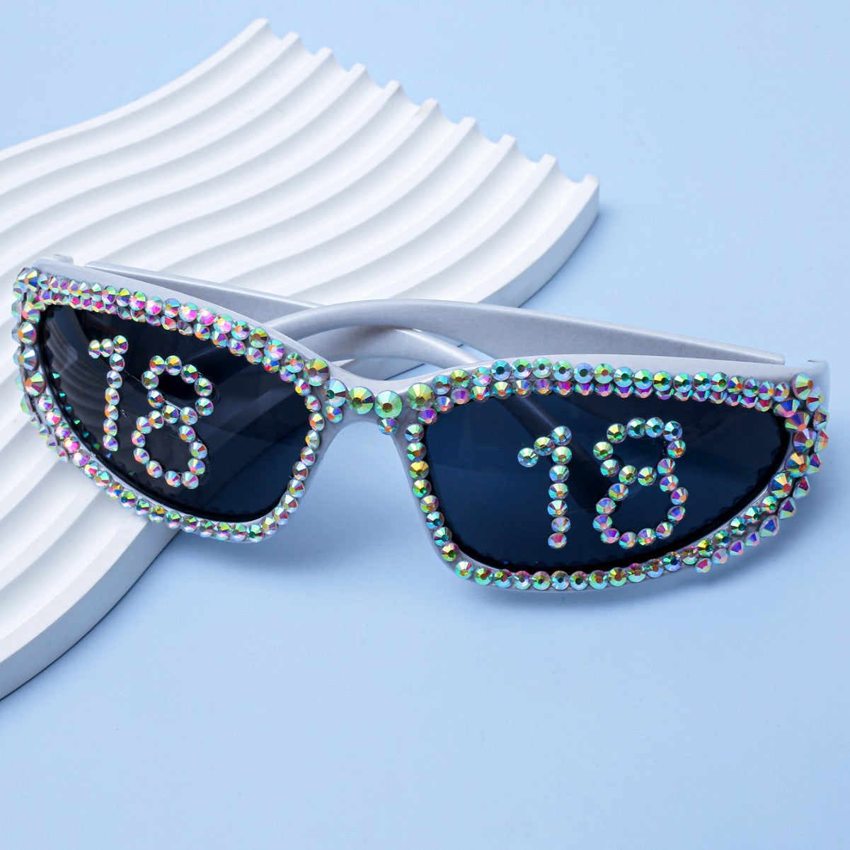Lunettes de Soleil Femme Glamour avec Strass 2